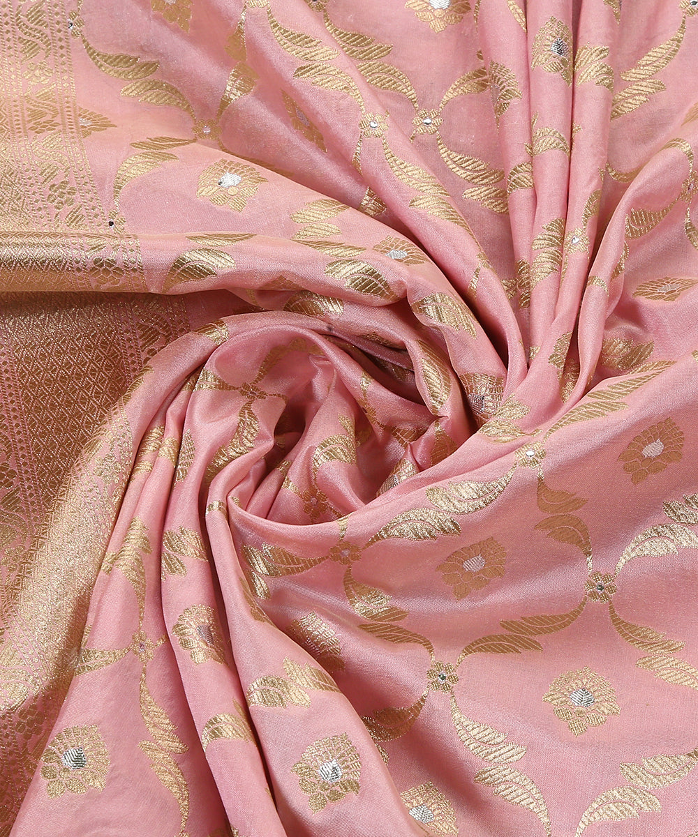 Handloom_Light_Pink_Pure_Katan_Silk_Banarasi_Dupatta_With_Cutwork_Silver_Meenakari_WeaverStory_05