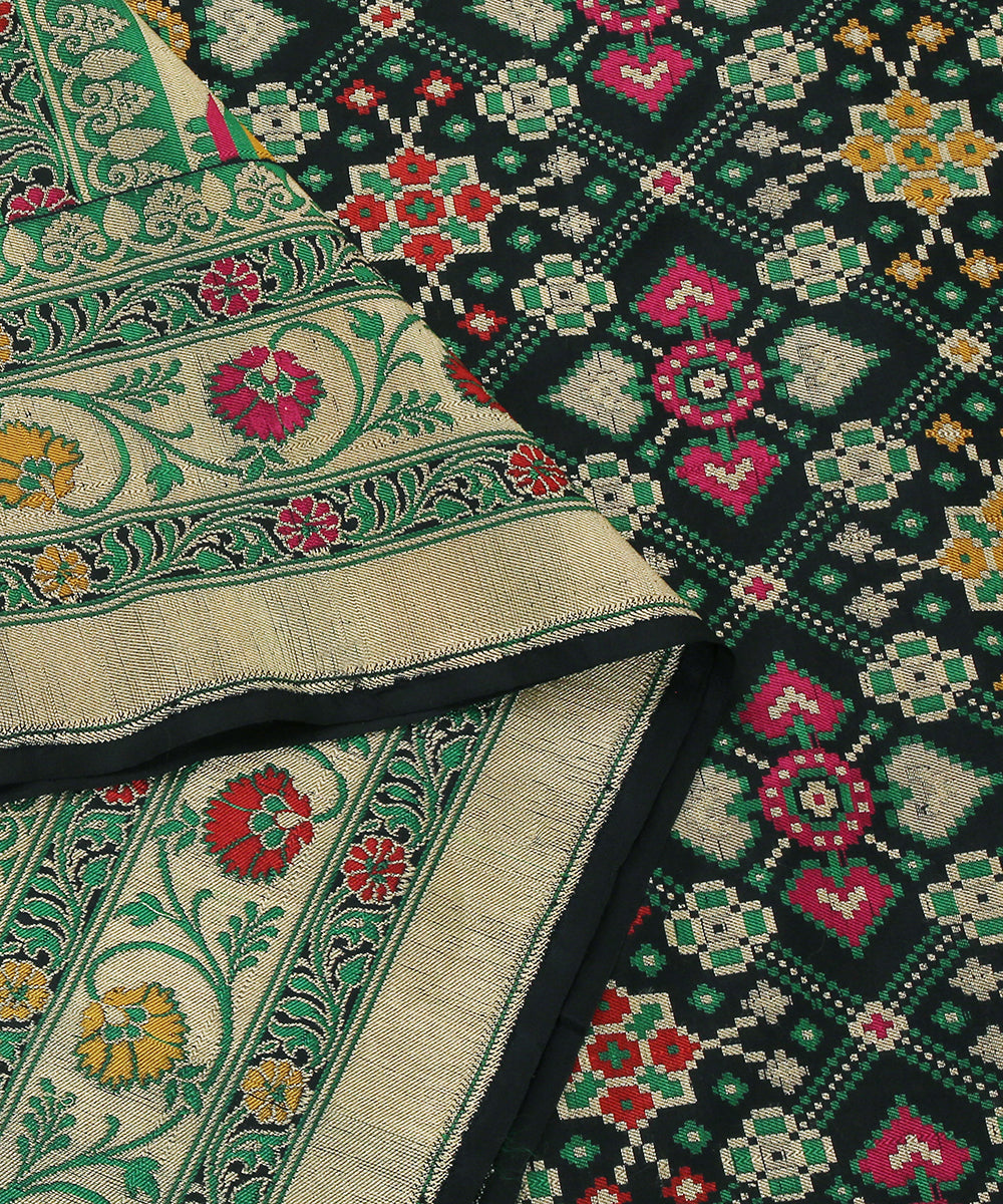 Black_Handloom_Double_Warp_Pure_Katan_Silk_Banarasi_Patola_Dupatta_WeaverStory_04