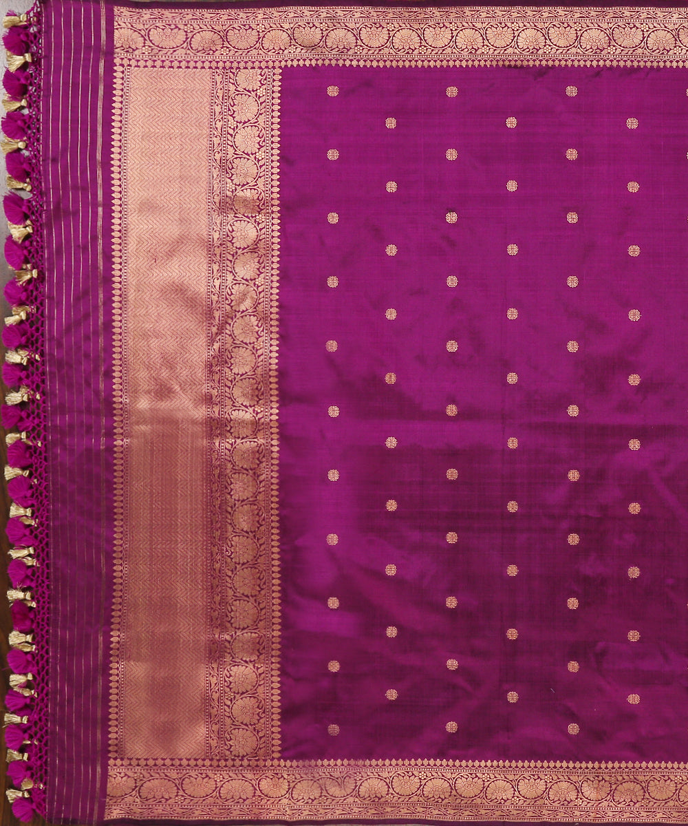 Handloom_Purple_Kadhwa_Booti_Pure_Katan_Silk_Banarasi_Dupatta_WeaverStory_02