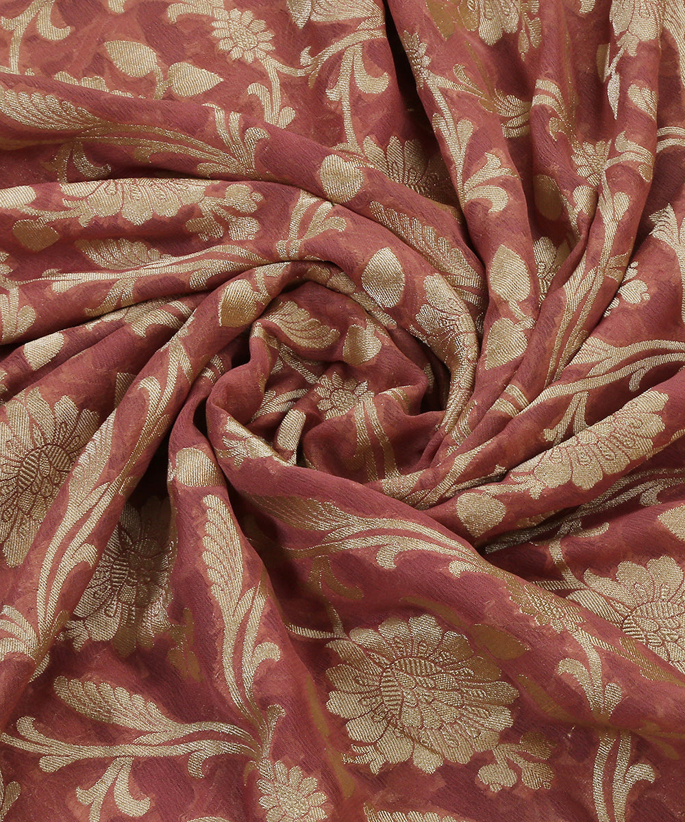 Handloom_Mauve_Georgette_Banarasi_Dupatta_With_Cutwork_Zari_Jaal_WeaverStory_05