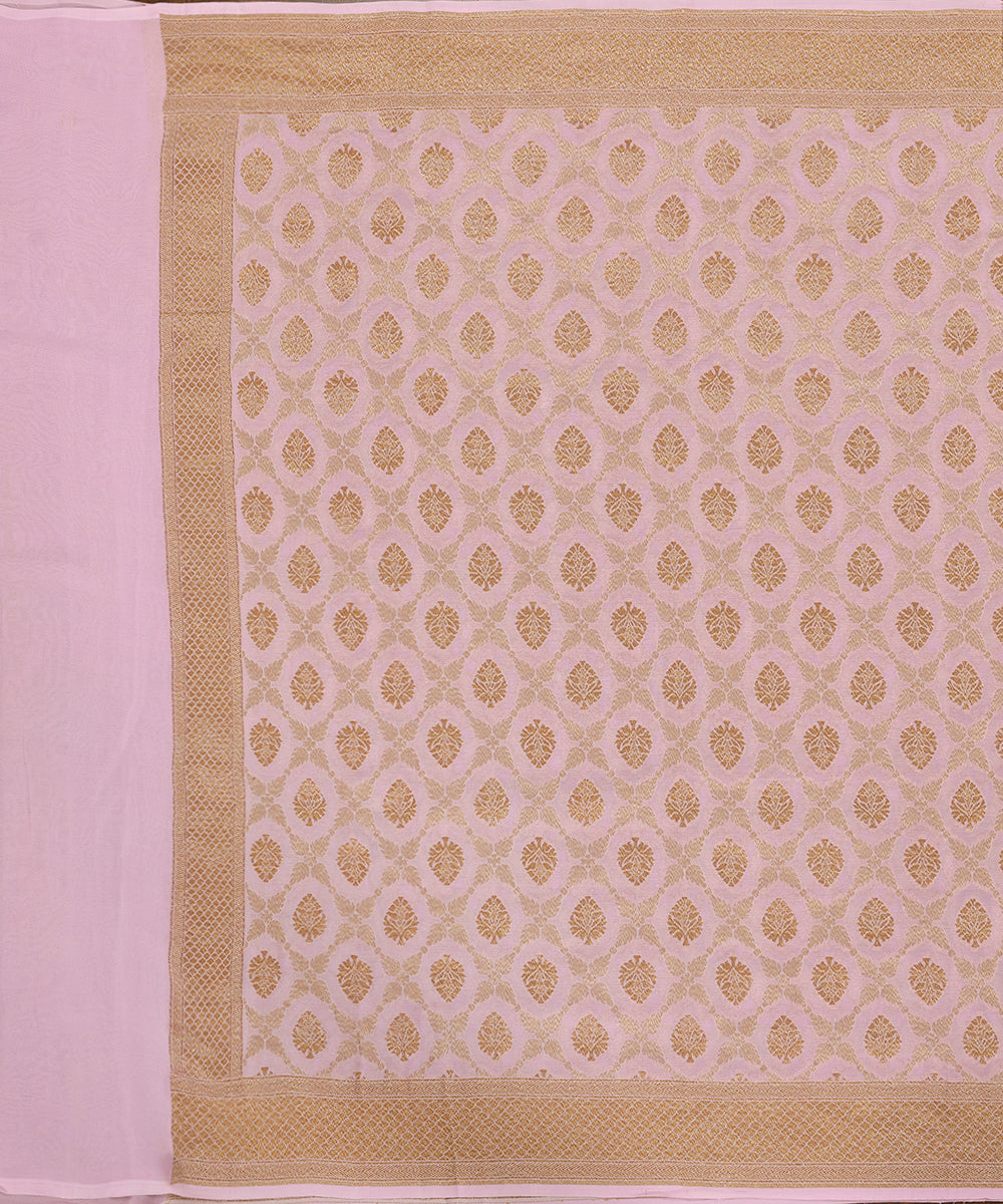 Offwhite_Handloom_Pure_Georgette_Dupatta_With_Antique_Zari_WeaverStory_02