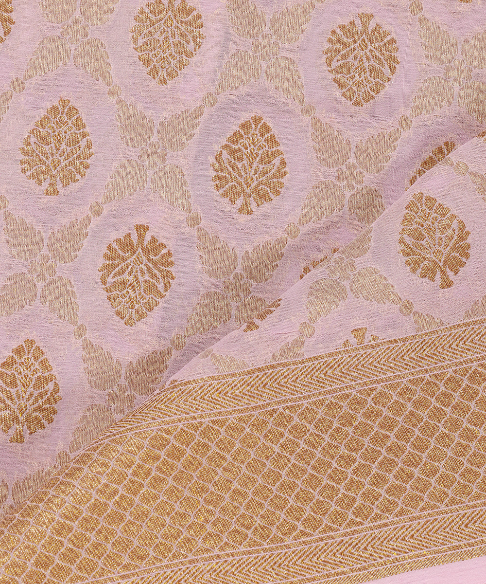 Offwhite_Handloom_Pure_Georgette_Dupatta_With_Antique_Zari_WeaverStory_04