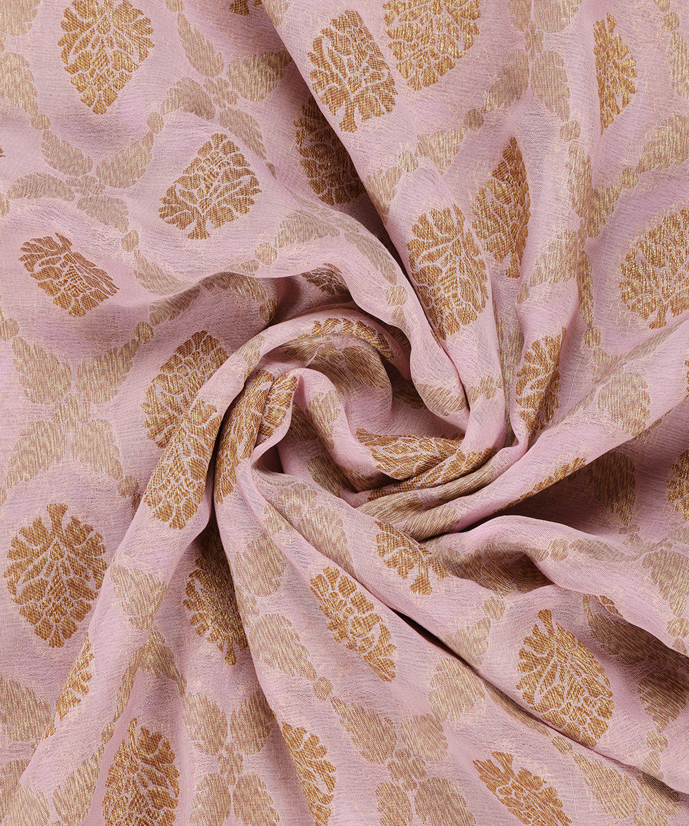 Offwhite_Handloom_Pure_Georgette_Dupatta_With_Antique_Zari_WeaverStory_05