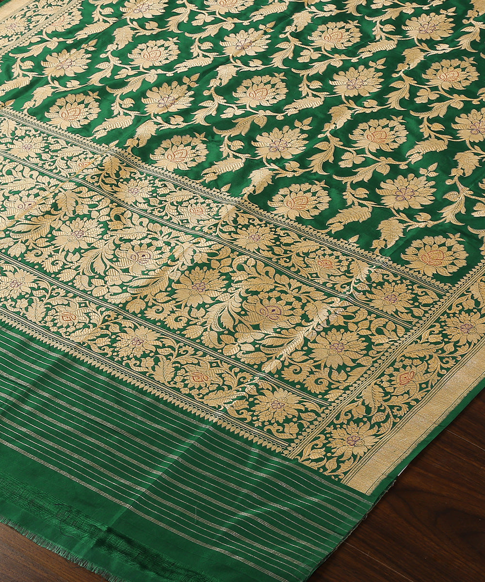 Handloom_Green_Pure_Katan_Silk_Banarasi_Dupatta_With_Red_Meenakari_WeaverStory_03