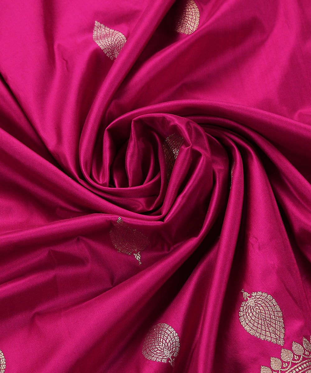 Handloom_Berry_Pink_Pure_Katan_Silk_Banarasi_Dupatta_With_Kadhwa_Booti_WeaverStory_05