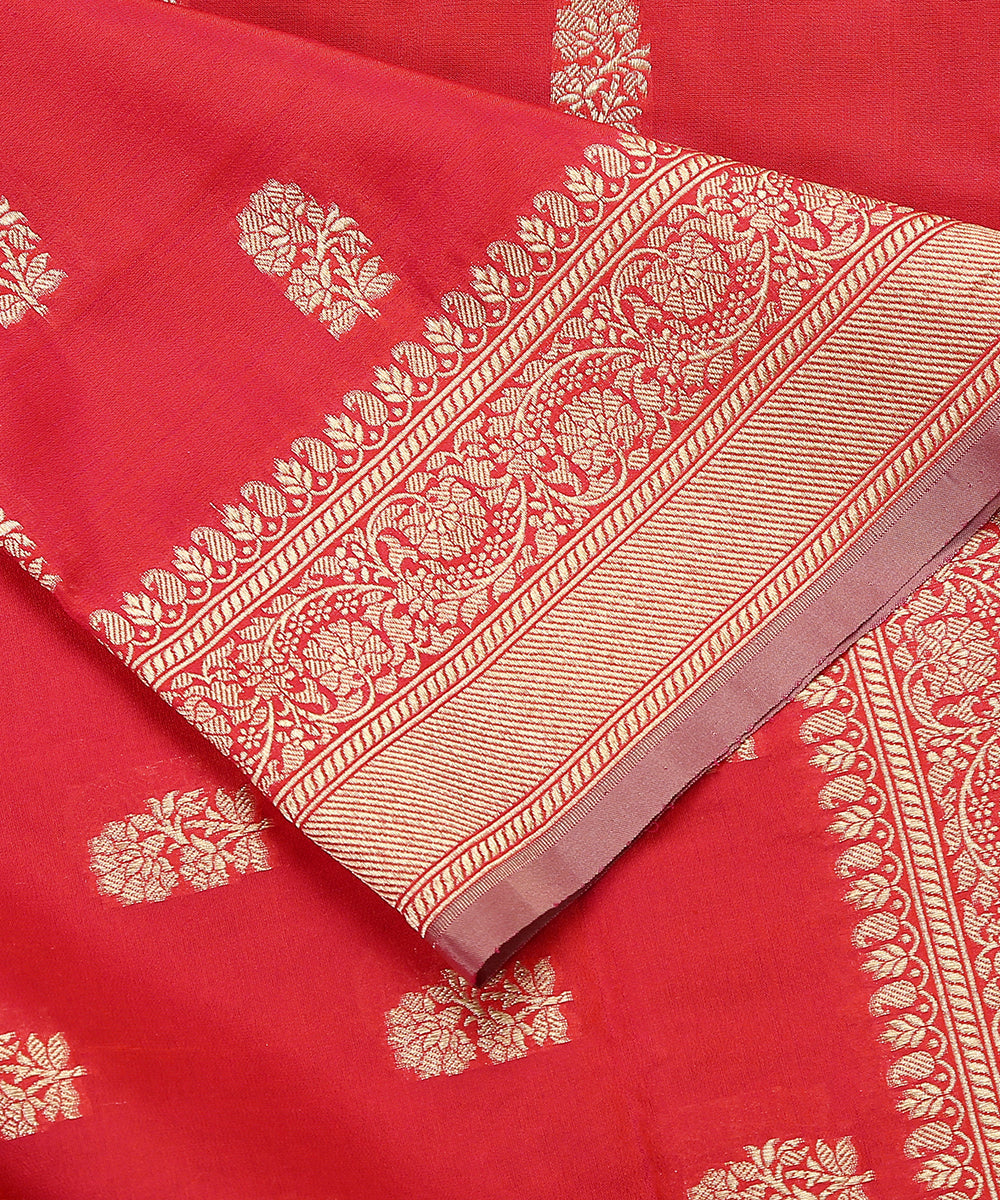 Handloom_Pink_Katan_Georgette_Banarasi_Dupatta_With_Beige_Selvedge_WeaverStory_04