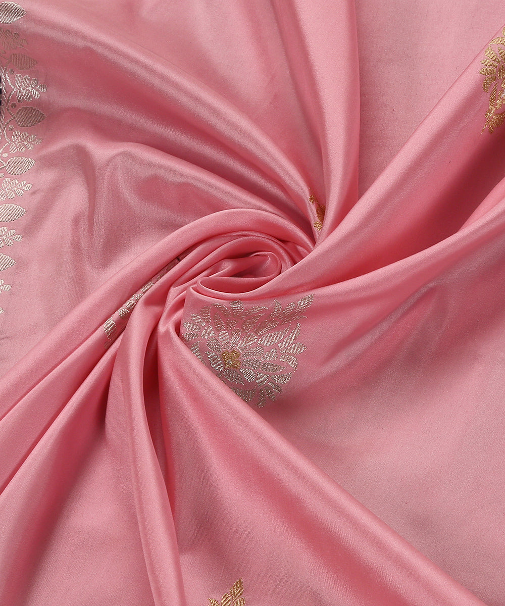 Pink_Handloom_Pure_Katan_Silk_Banarasi_Dupatta_With_Kadhwa_Booti_WeaverStory_05