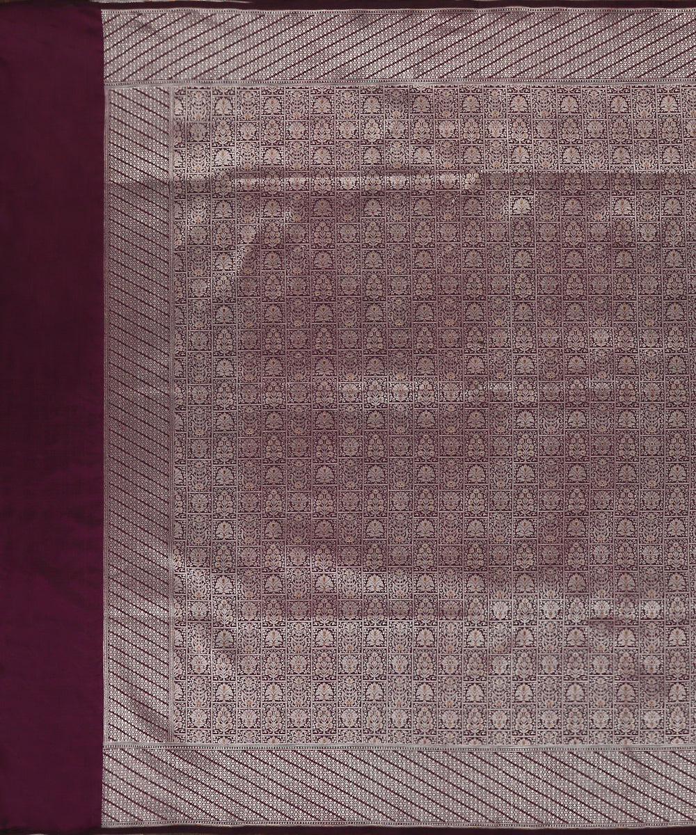 Purple_Handloom_Pure_Katan_Silk_Banarasi_Dupatta_With_Meenakari_WeaverStory_02