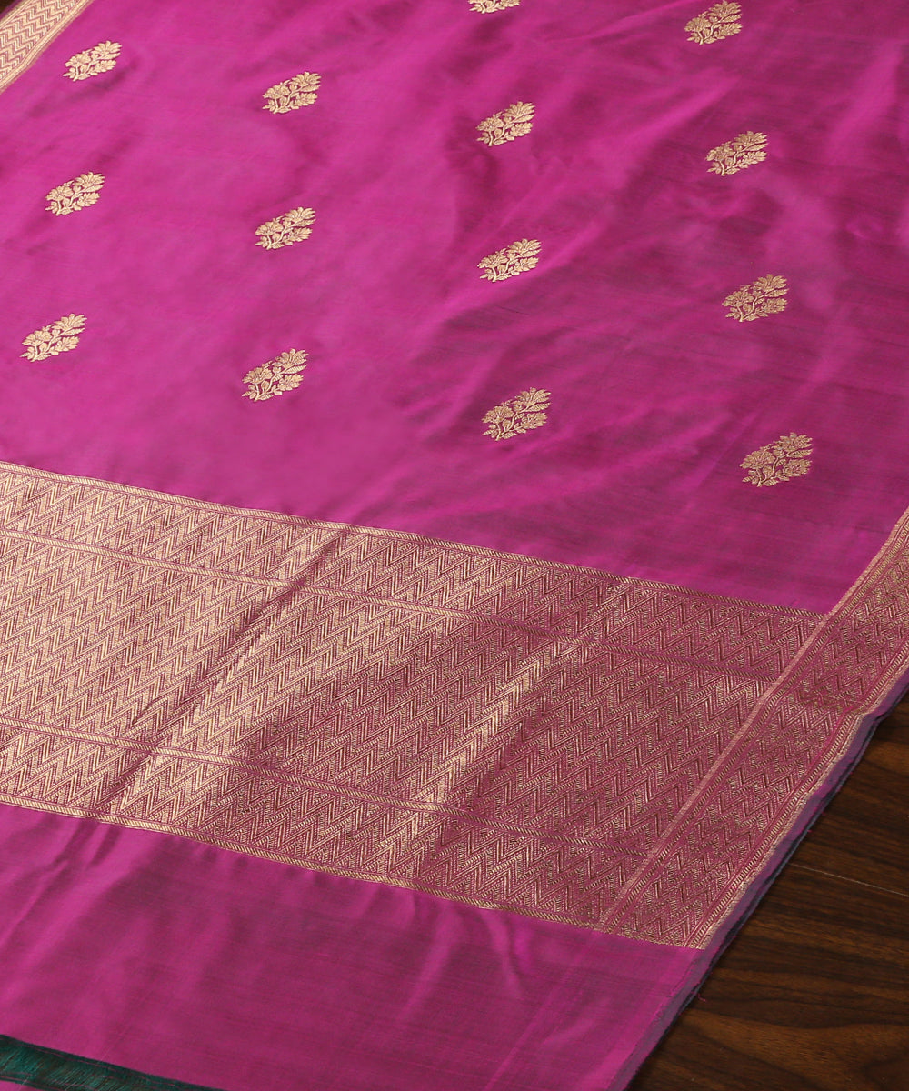 Plum_Handloom_Pure_Katan_Silk_Banarasi_Dupatta_With_Kadhwa_Booti_WeaverStory_03