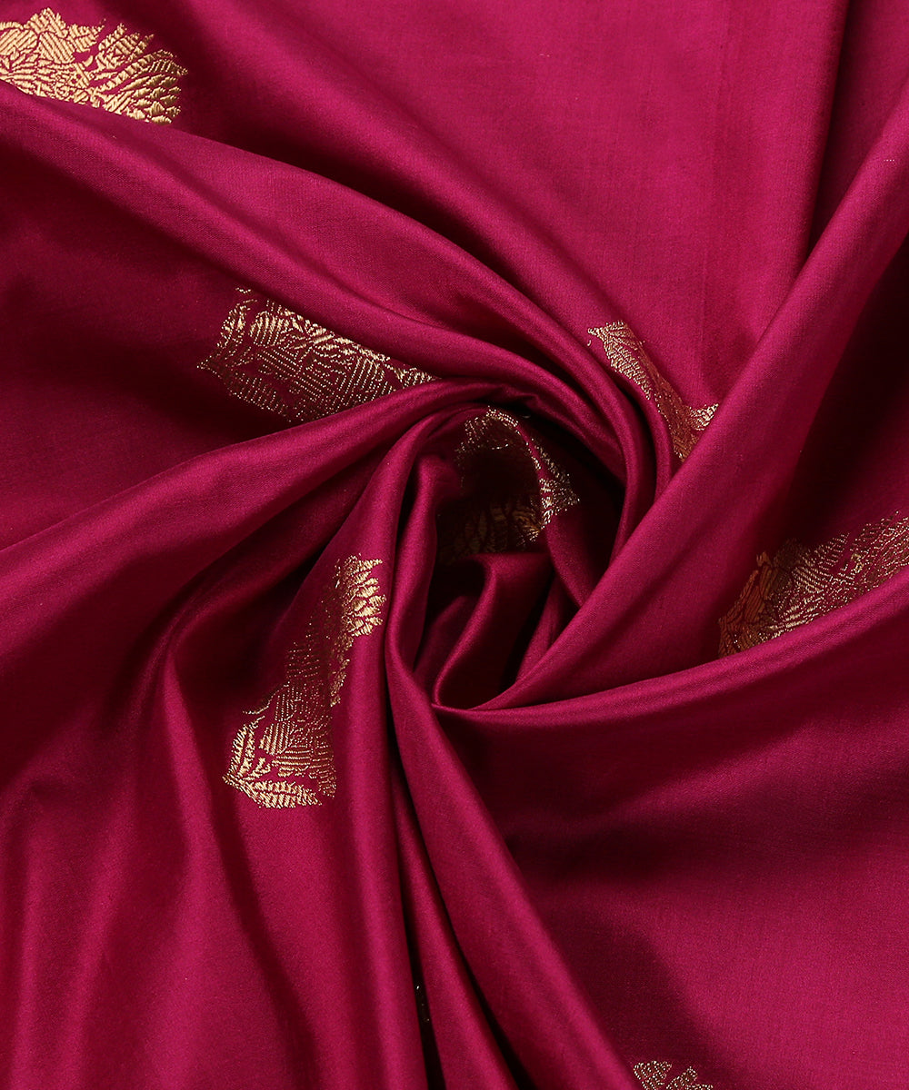 Purple_Handloom_Pure_Katan_Silk_Banarasi_Dupatta_With_Kadhwa_Booti_WeaverStory_05