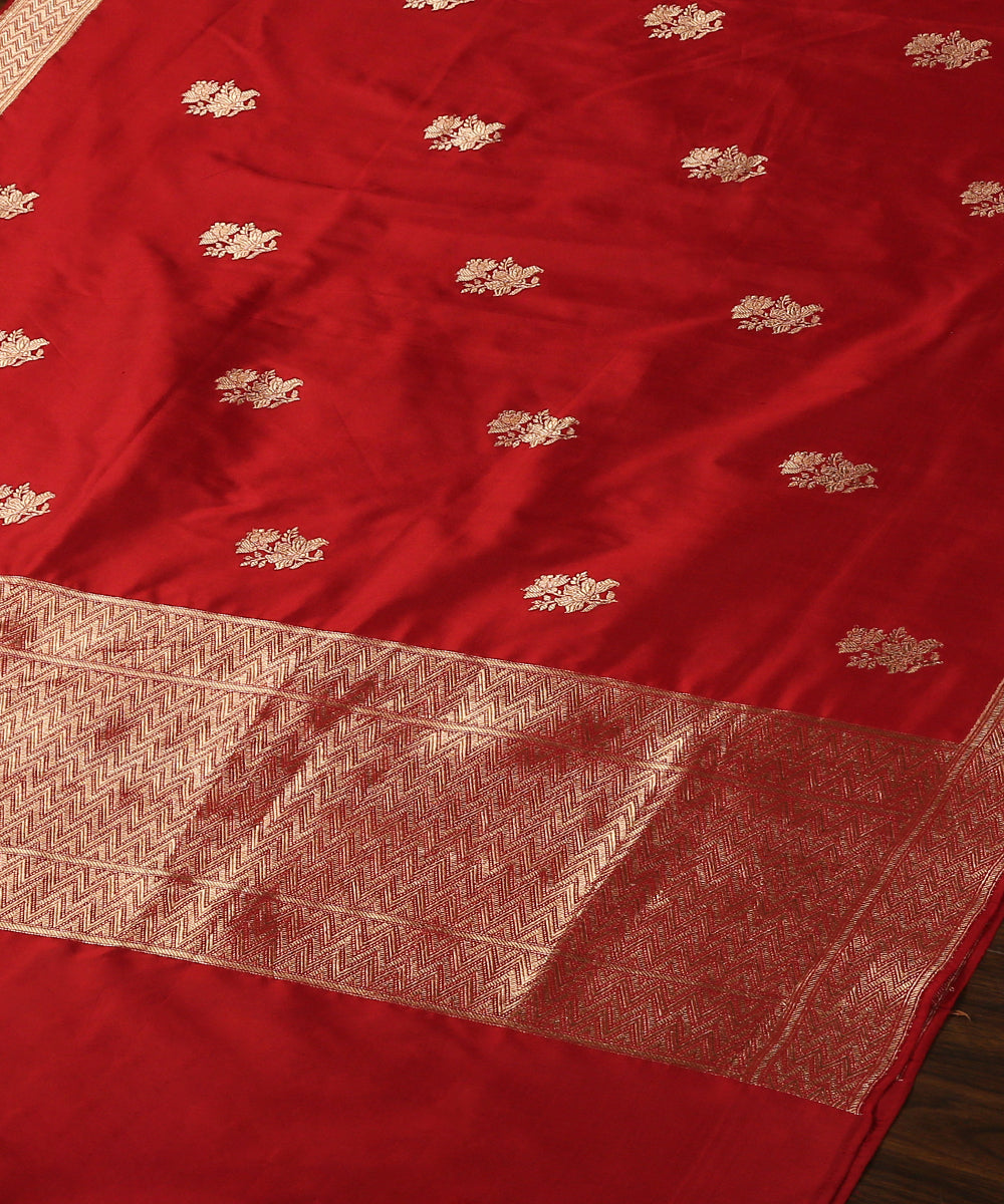 Handloom_Maroon_Pure_Katan_Silk_Banarasi_Bootidar_Dupatta_WeaverStory_03