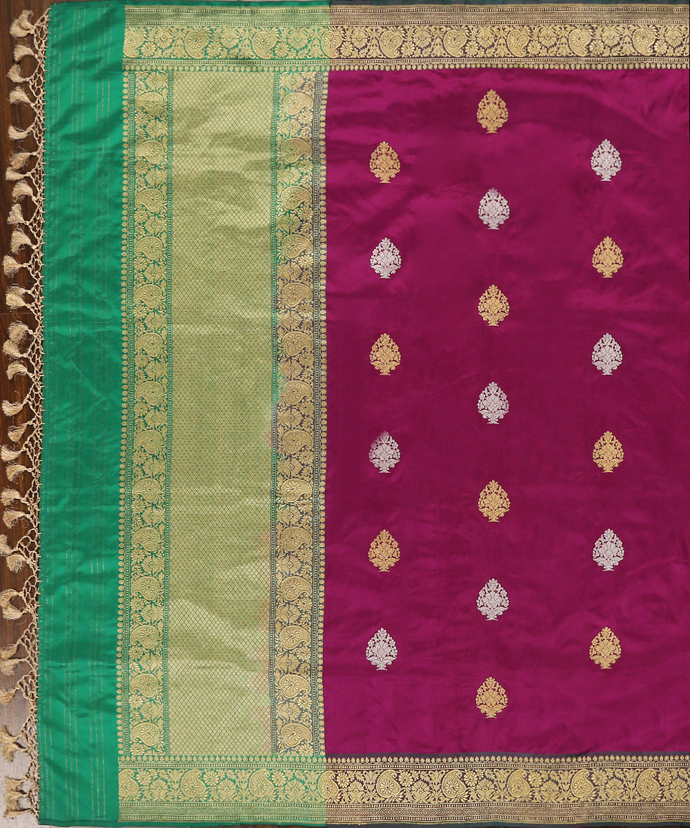 Handloom_Purple_Pure_Katan_Silk_Banarasi_Dupatta_With_Zari_Border_And_Pallu_WeaverStory_02