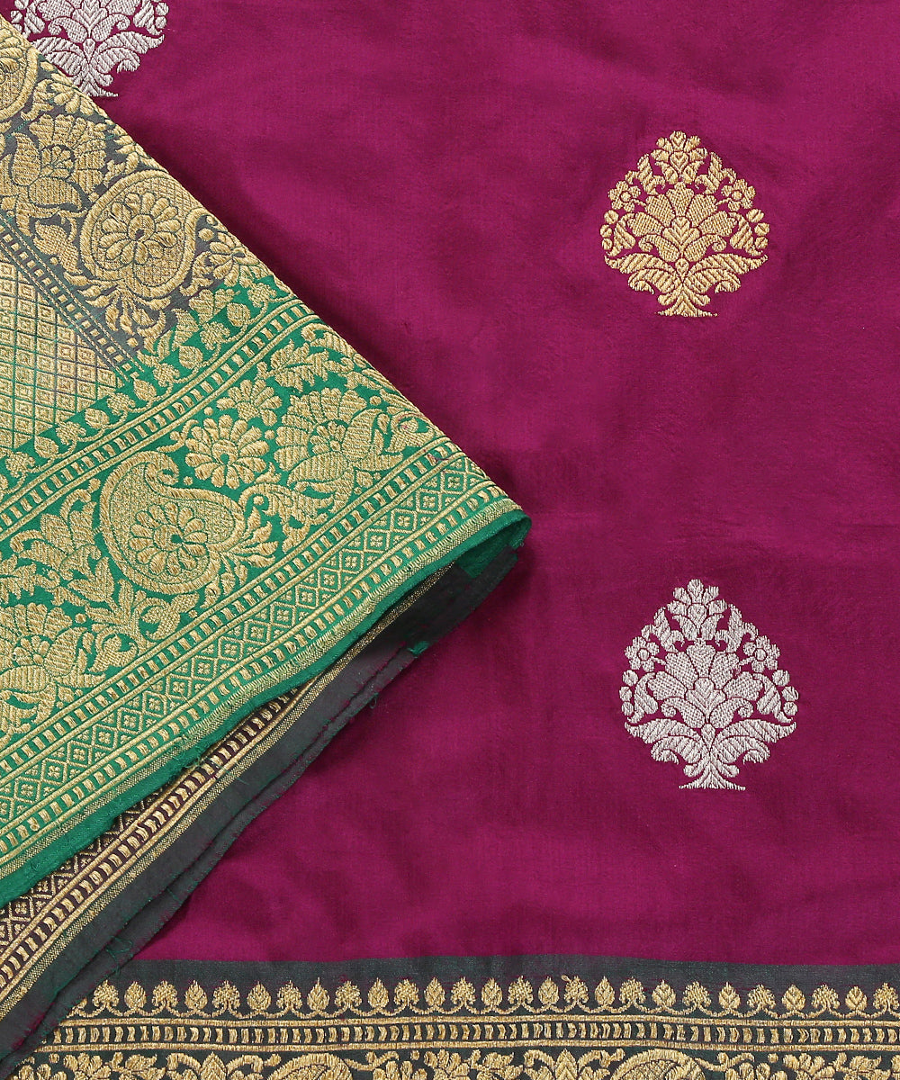Handloom_Purple_Pure_Katan_Silk_Banarasi_Dupatta_With_Zari_Border_And_Pallu_WeaverStory_04