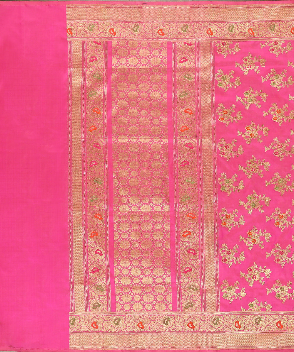 Rose_Pink_Handloom_Pure_Katan_Silk_Banarasi_Jangla_Dupatta_WeaverStory_02