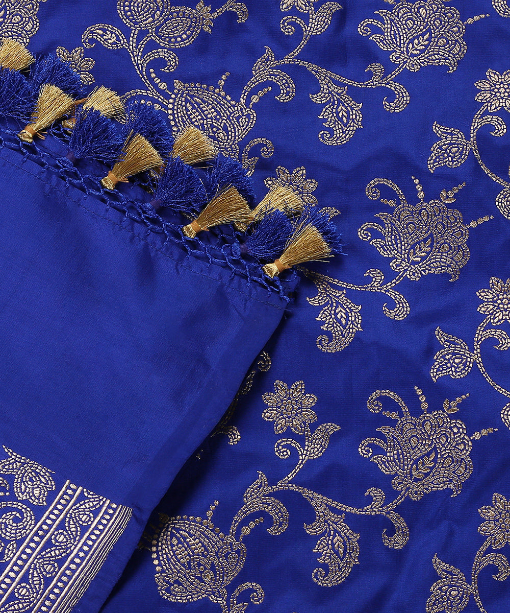 Ink_Blue_Handloom_Pure_Katan_Silk_Banarasi_Dupatta_With_Kadhwa_Jaal_WeaverStory_04