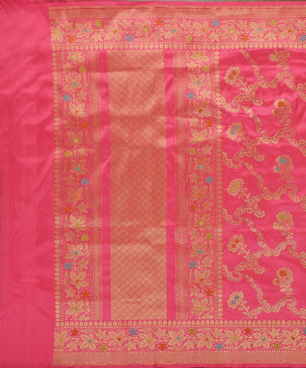 Pink_Handloom_Pure_Katan_Silk_Banarasi_Dupatta_With_Kadhwa_Meenakari_Jaal_WeaverStory_02