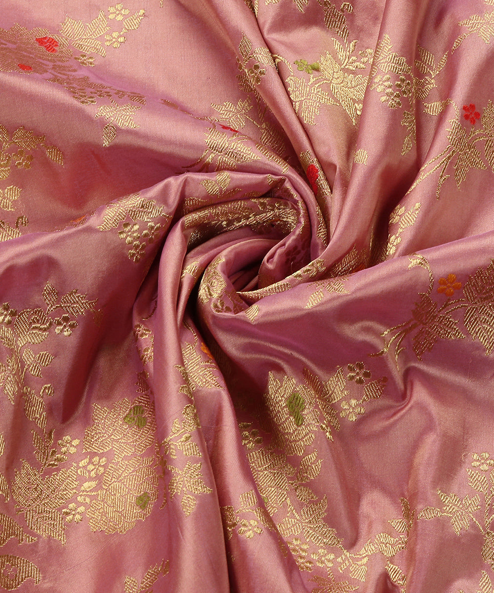 Handloom_Pink_Pure_Katan_Silk_Banarasi_Dupatta_With_Meenakari_Jaal_WeaverStory_05
