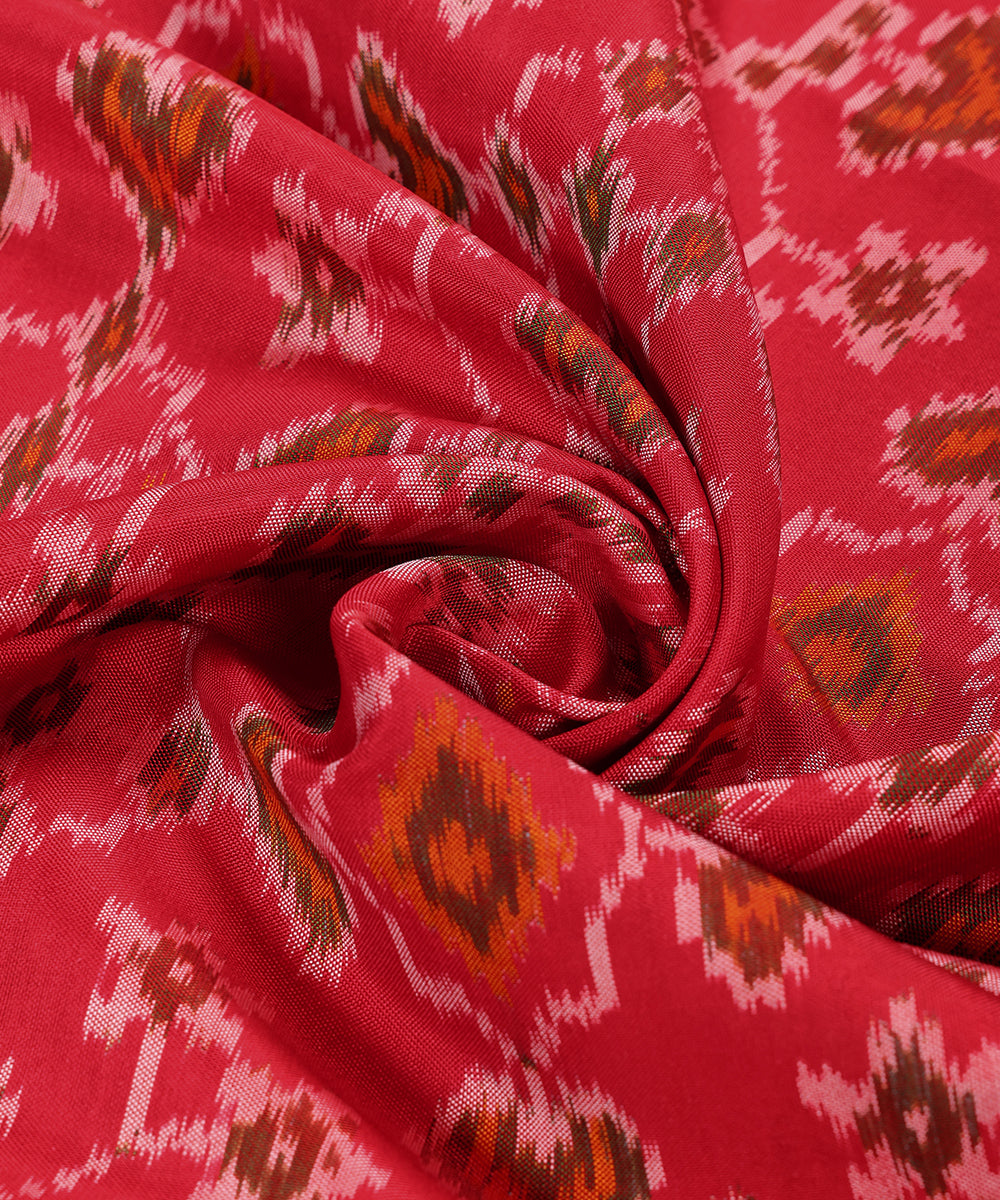 Red_Handloom_Pure_Mulberry_Silk_Ikat_Patola_Dupatta_WeaverStory_05