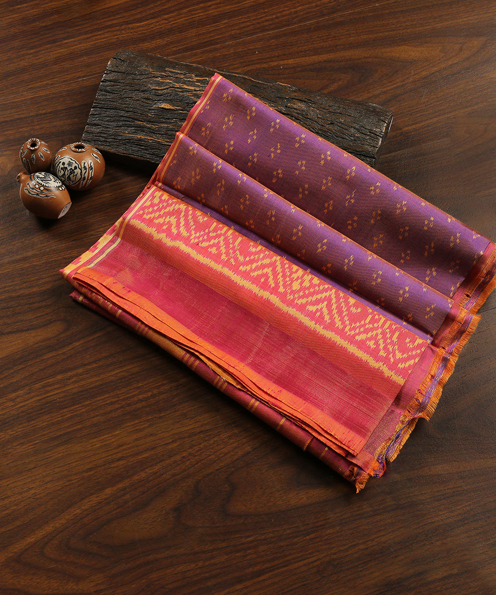Orange_Handloom_Pure_Mulberry_Silk_Ikat_Patola_Dupatta_WeaverStory_01