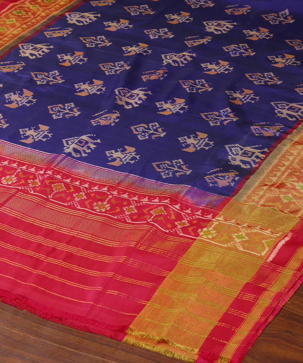 Handloom_Blue_And_Pink_Pure_Mulberry_Silk_Ikat_Patola_Dupatta_WeaverStory_03