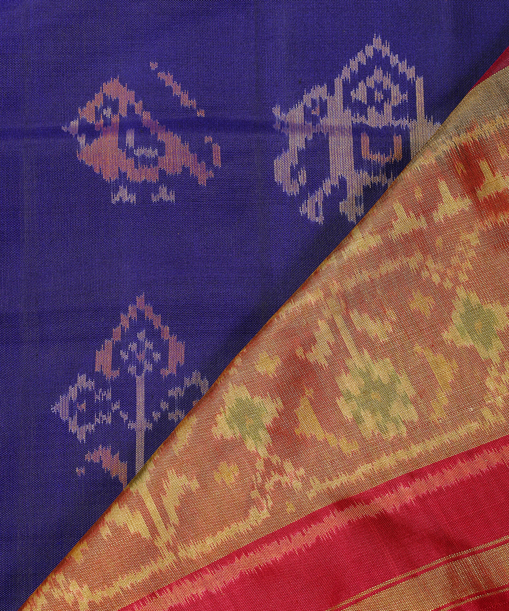 Handloom_Blue_And_Pink_Pure_Mulberry_Silk_Ikat_Patola_Dupatta_WeaverStory_04
