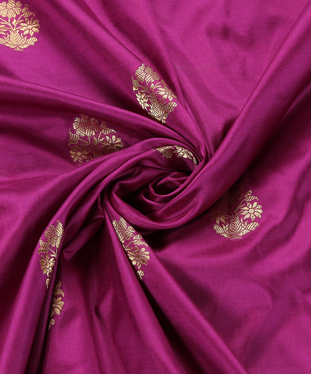 Purple_Handloom_Pure_Katan_Silk_Banarasi_Dupatta_With_Zari_Boota_WeaverStory_05