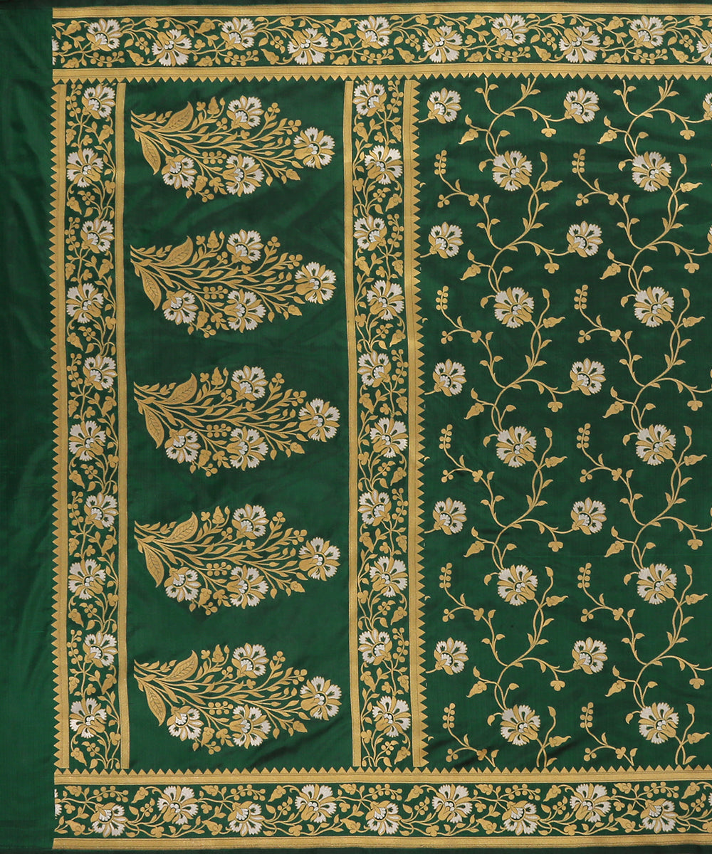 Handloom_Green_Pure_Katan_Silk_Banarasi_Dupatta_With_Sona_Rupa_Floral_Jaal_WeaverStory_02