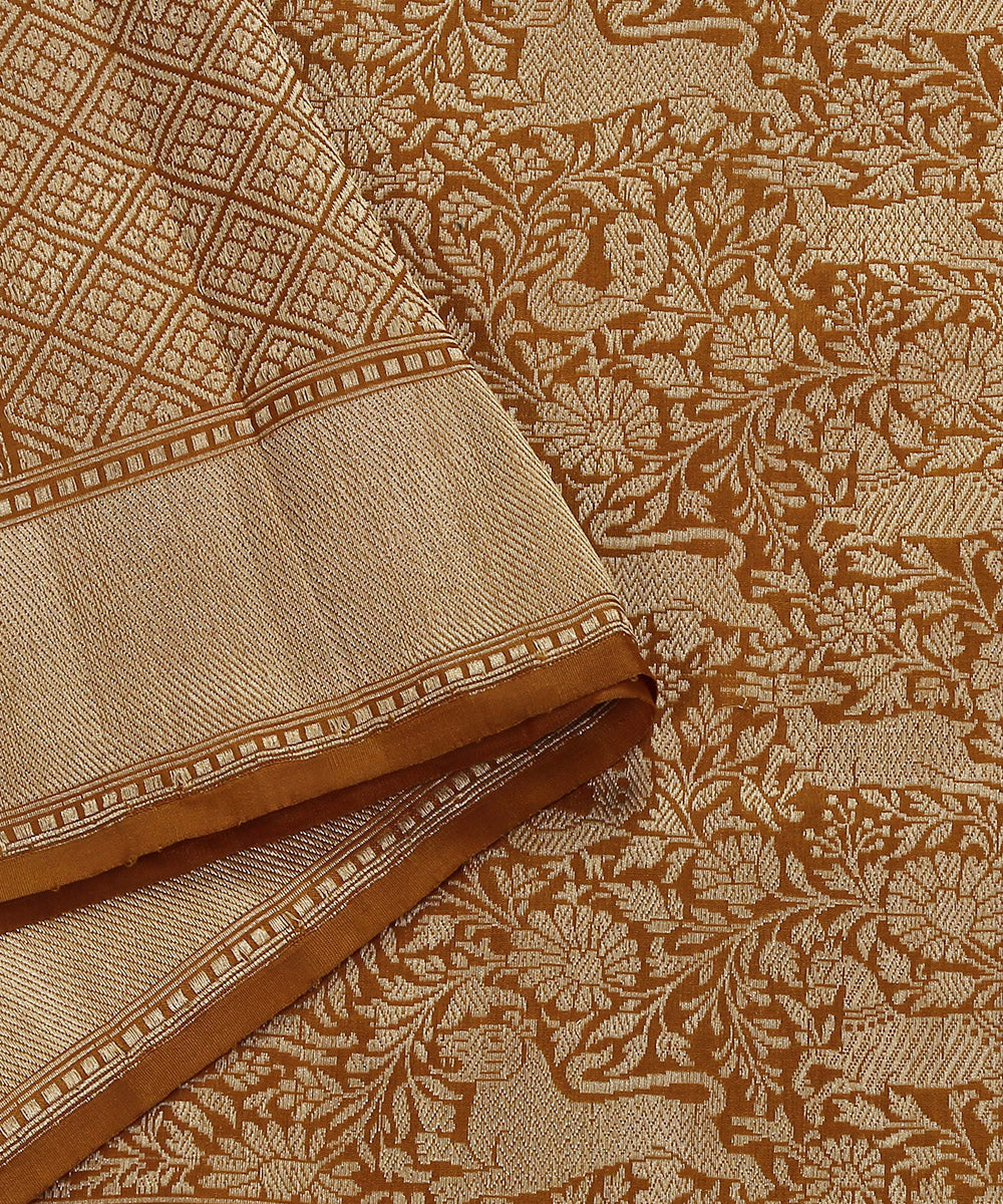 Handloom_Heena_Green_Pure_Katan_Silk_Shikargah_Banarasi_Dupatta_WeaverStory_04