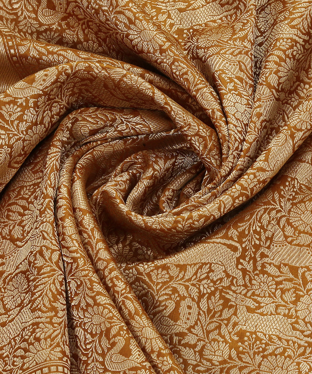 Handloom_Heena_Green_Pure_Katan_Silk_Shikargah_Banarasi_Dupatta_WeaverStory_05