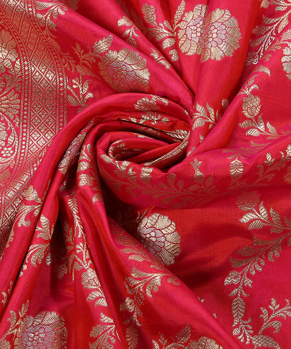 Pink_Dual_Tone_Handloom_Pure_Katan_Silk_Banarasi_Dupatta_With_Sona_Rupa_Meenakari_Jaal_WeaverStory_05