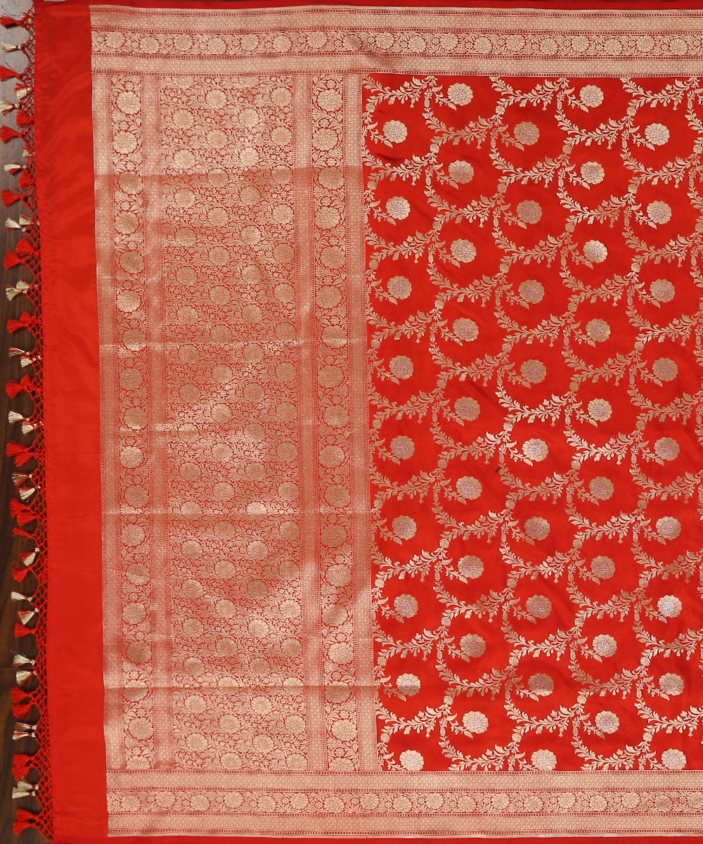 Handloom_Orange_Pure_Katan_Silk_Banarasi_Dupatta_With_Sona_Rupa_Meenakari_Jaal_WeaverStory_02