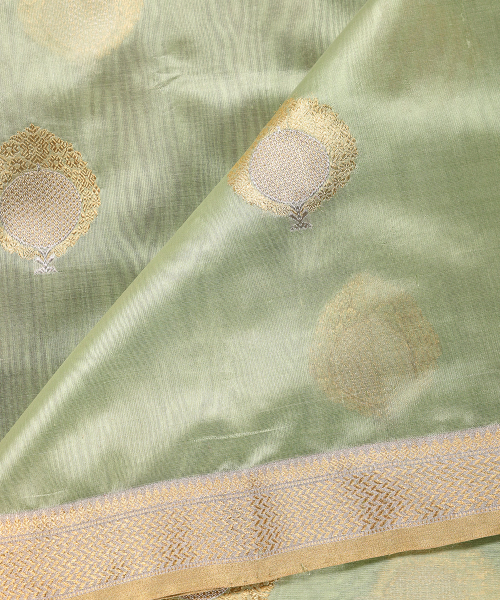 Pastel_Pista_Green_Handloom_Pure_Chanderi_Silk_Dupatta_With_Anaar_Motifs_WeaverStory_04