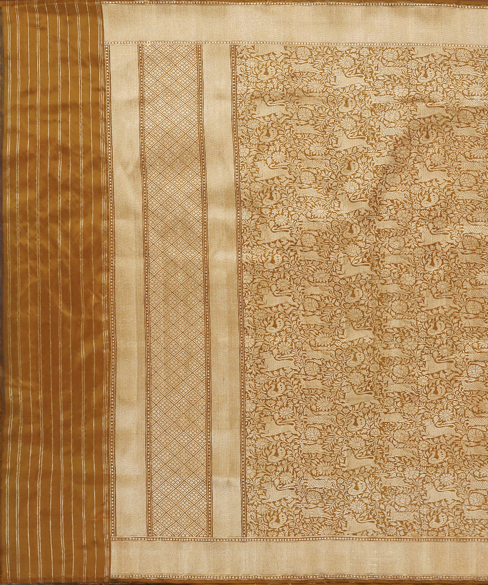 Handloom_Heena_Green_Pure_Katan_Silk_Kimkhab_Shikargah_Banarasi_Dupatta_WeaverStory_02