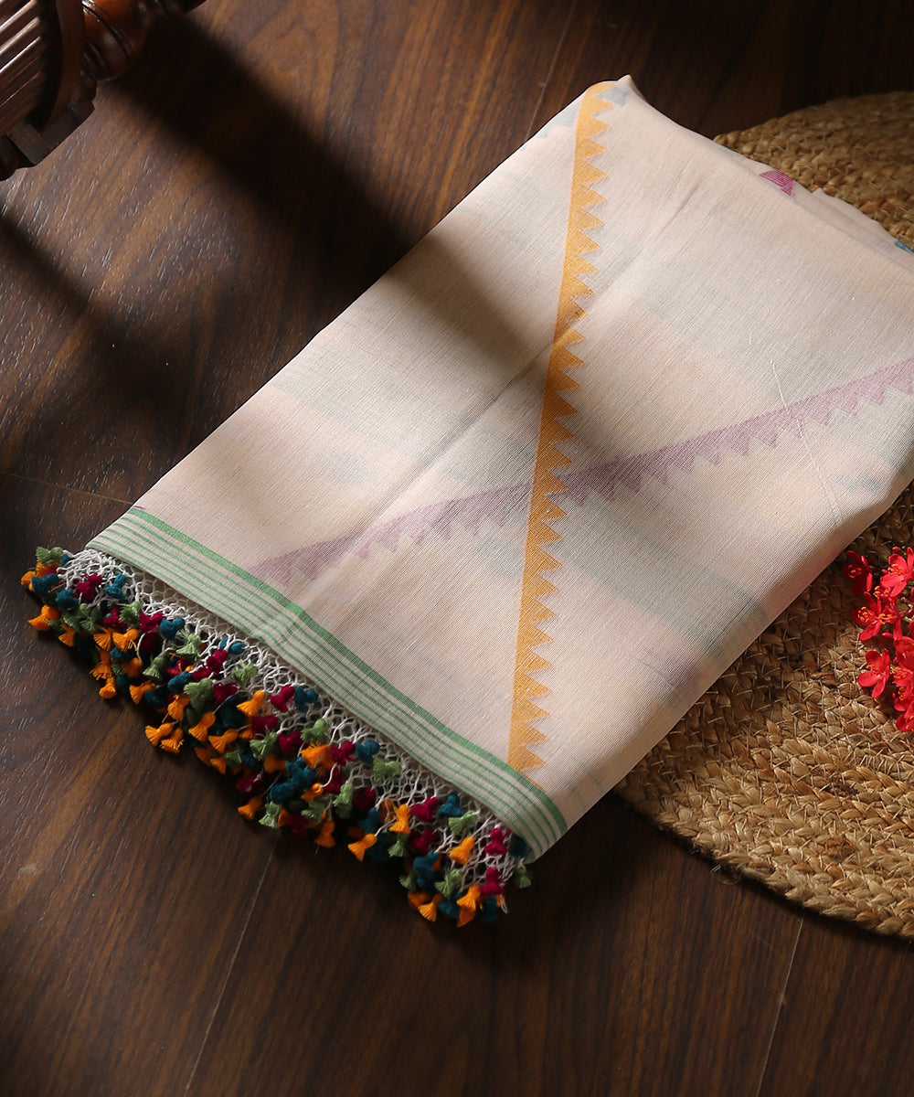 Offwhite_Handloom_Pure_Malmal_Dhakai_Jamdani_Dupatta_WeaverStory_01