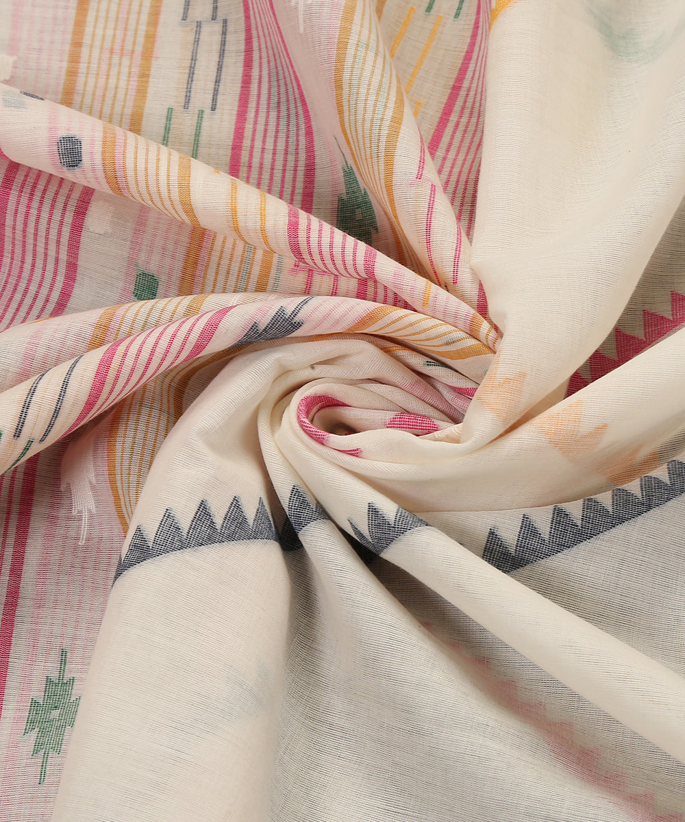 Offwhite_Handloom_Pure_Malmal_Dhakai_Jamdani_Dupatta_WeaverStory_05