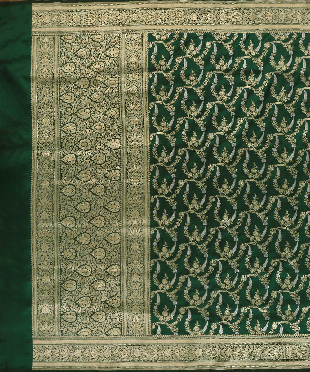 Dark_Green_Handloom_Pure_Katan_Silk_Banarasi_Dupatta_With_All_Over_Sona_Rupa_Jaal_WeaverStory_02