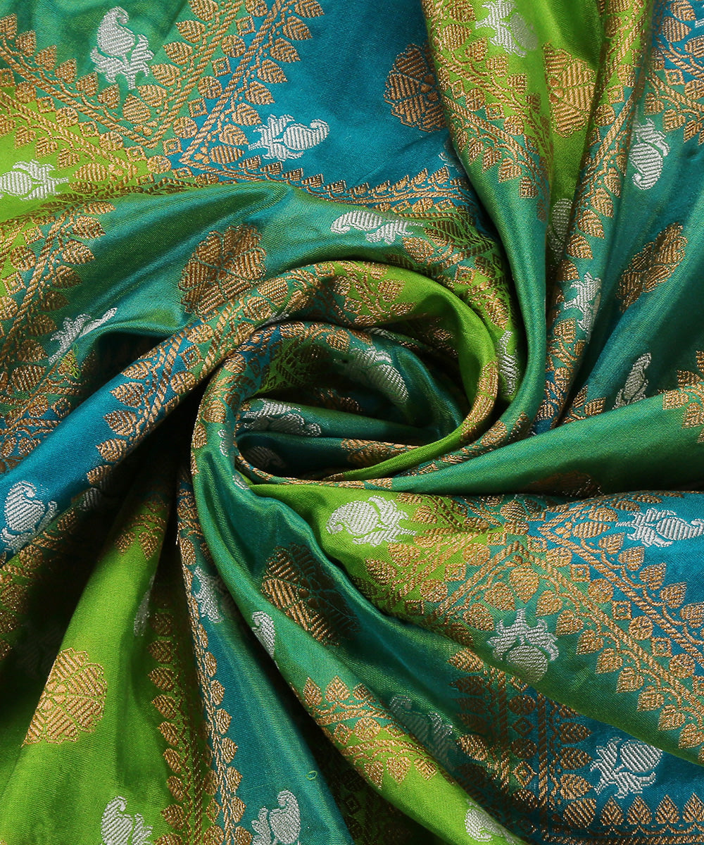 Parrot_Green_And_Blue_Handloom_Pure_Katan_Silk_Banarasi_Rangkaat_Dupatta_All_Over_Sona_Rupa_Jaal_WeaverStory_05