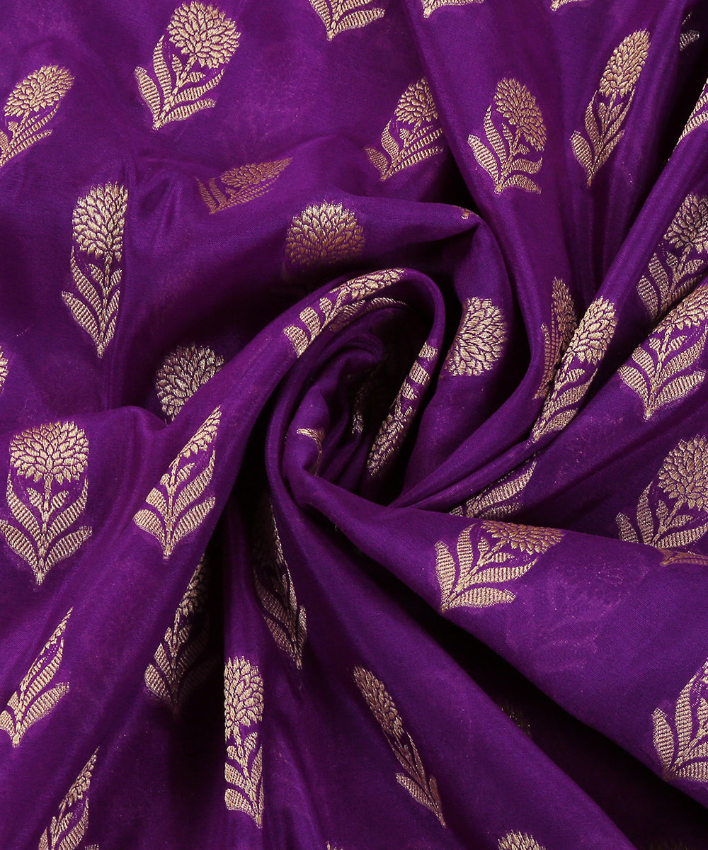 Handloom_Violet_Pure_Katan_Georgette_Banarasi_Dupatta_With_All_Over_Cutwork_Booti_WeaverStory_05
