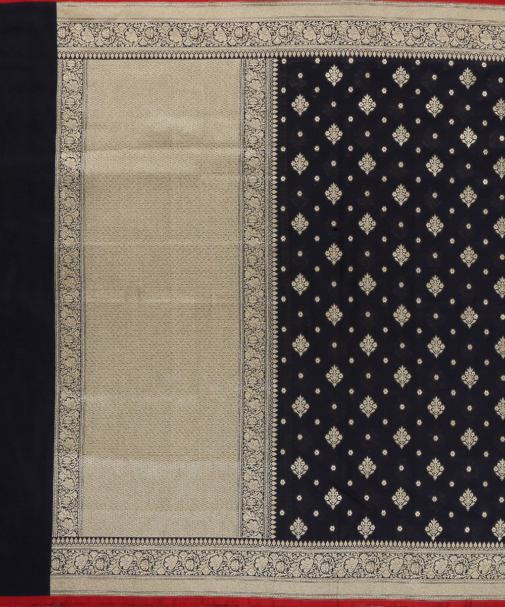 Navy_Blue_Handloom_Pure_Katan_Georgette_Banarasi_Dupatta_With_All_Over_Booti_WeaverStory_02