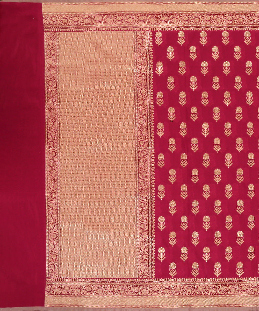 Magenta_Handloom_Pure_Katan_Georgette_Banarasi_Dupatta_With_All_Over_Cutwork_Booti_WeaverStory_02