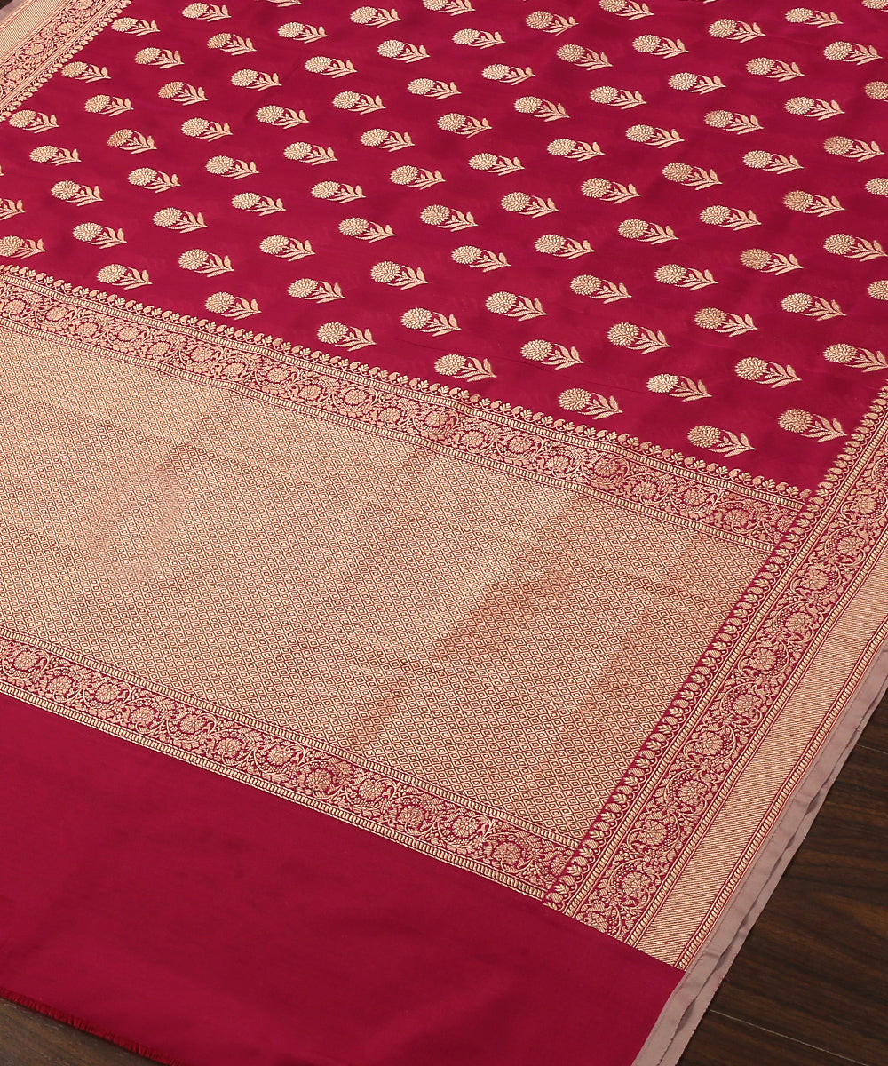 Magenta_Handloom_Pure_Katan_Georgette_Banarasi_Dupatta_With_All_Over_Cutwork_Booti_WeaverStory_03