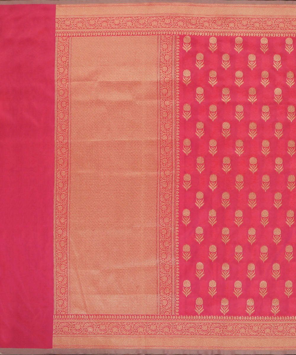 Handloom_Salmon_Pink_Pure_Katan_Georgette_Banarasi_Dupatta_With_All_Over_Cutwork_Booti_WeaverStory_02