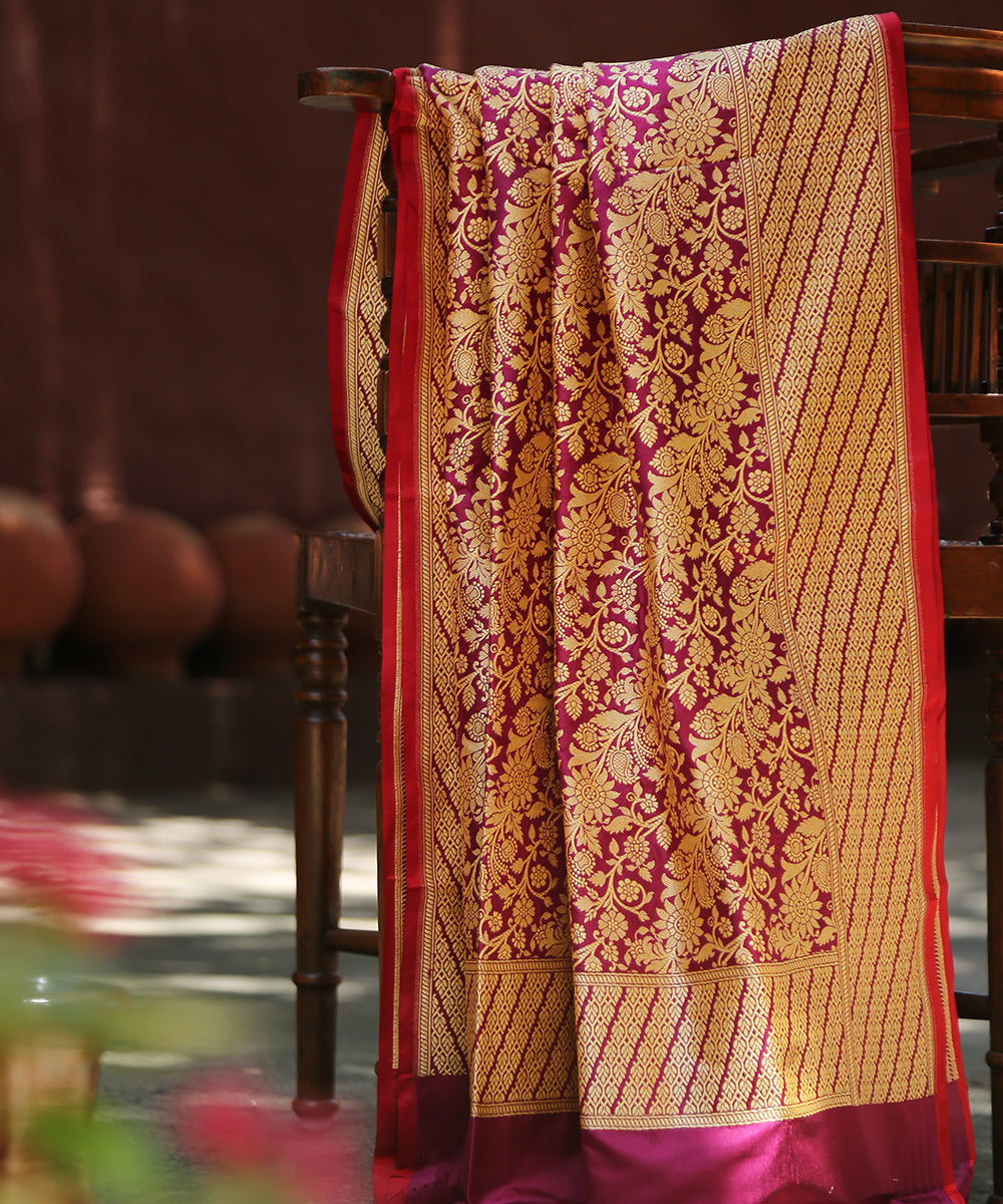 Purple_Handloom_Pure_Katan_Silk_Banarasi_Kimkhab_Dupatta_WeaverStory_01