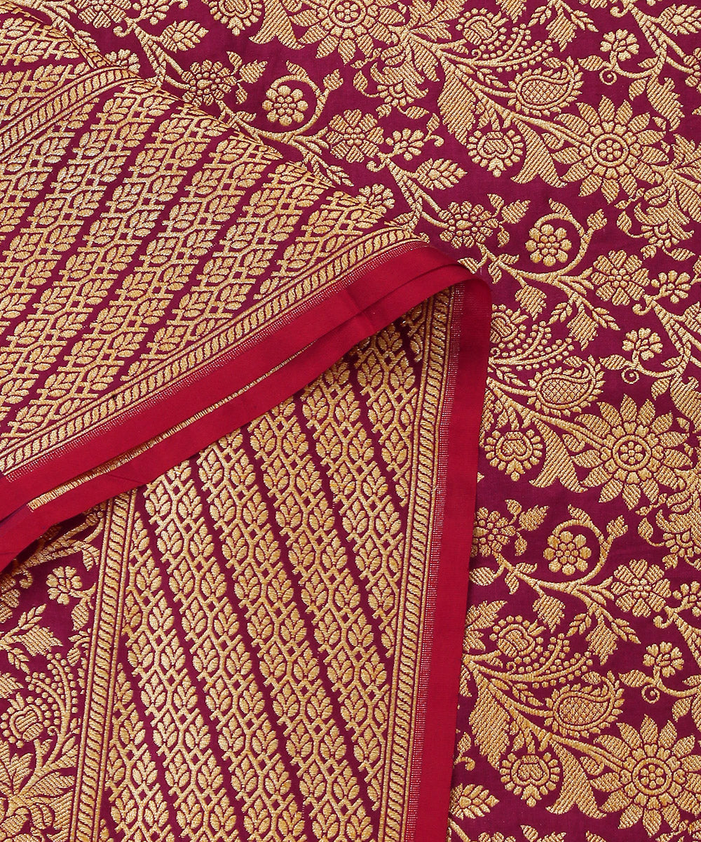 Purple_Handloom_Pure_Katan_Silk_Banarasi_Kimkhab_Dupatta_WeaverStory_04