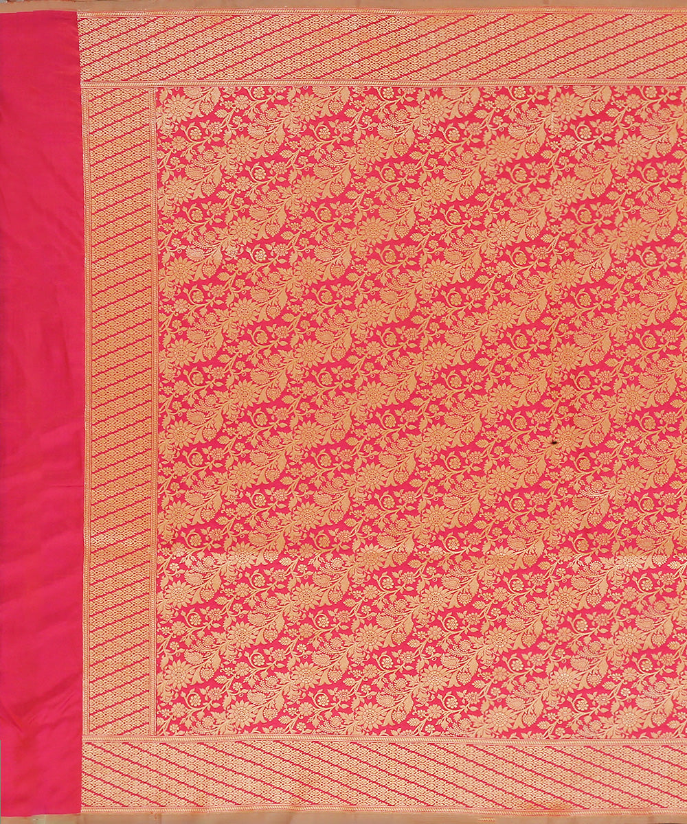 Hot_Pink_Double_Shade_Handloom_Pure_Katan_Silk_Banarasi_Kimkhab_Dupatta_WeaverStory_02