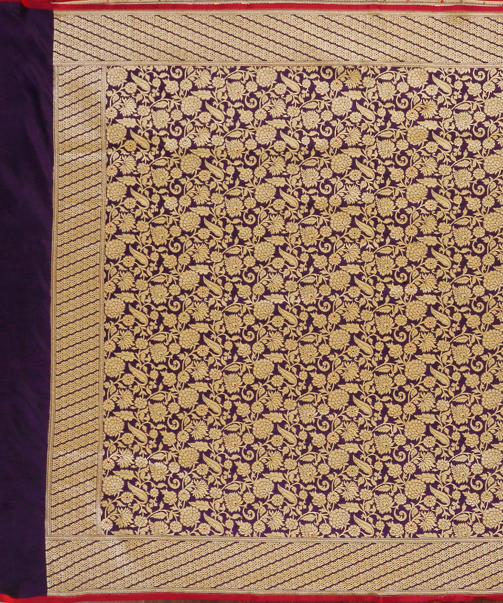 Dark_Violet_Handloom_Pure_Katan_Silk_Kimkhab_Banarasi_Dupatta_With_Meenakari_WeaverStory_02