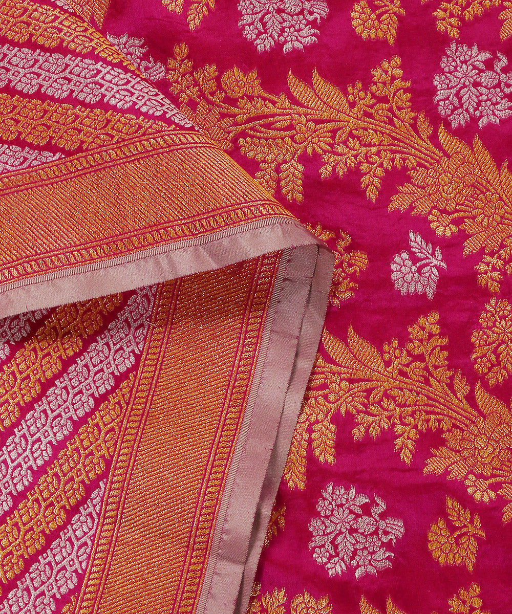 Rani_Pink_Handloom_Pure_Katan_Silk_Banarasi_Dupatta_With_Sona_Rupa_Jaal_WeaverStory_04