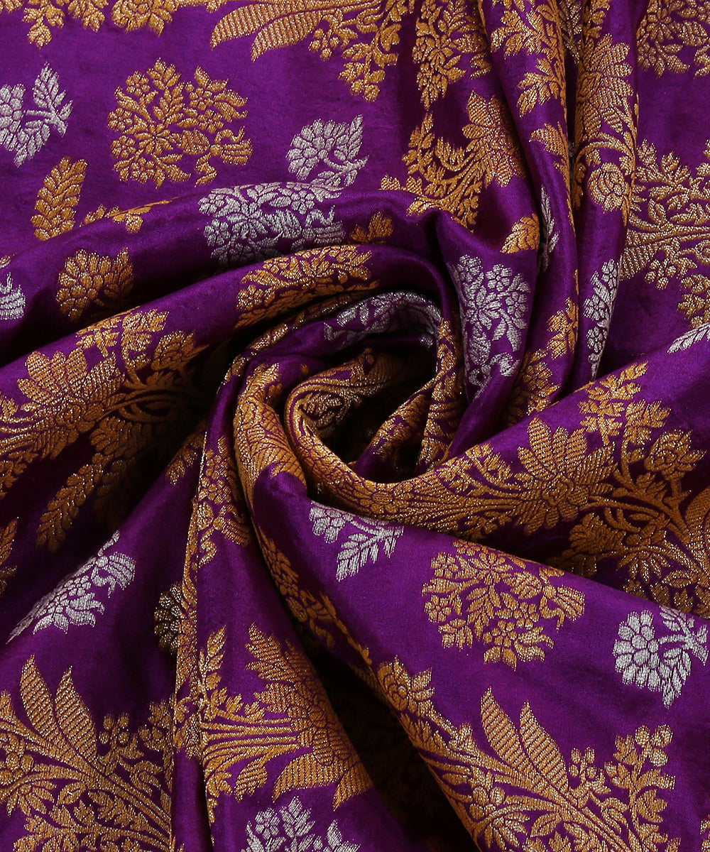 Handloom_Violet_Pure_Katan_Silk_Banarasi_Dupatta_With_Sona_Rupa_Jaal_WeaverStory_05