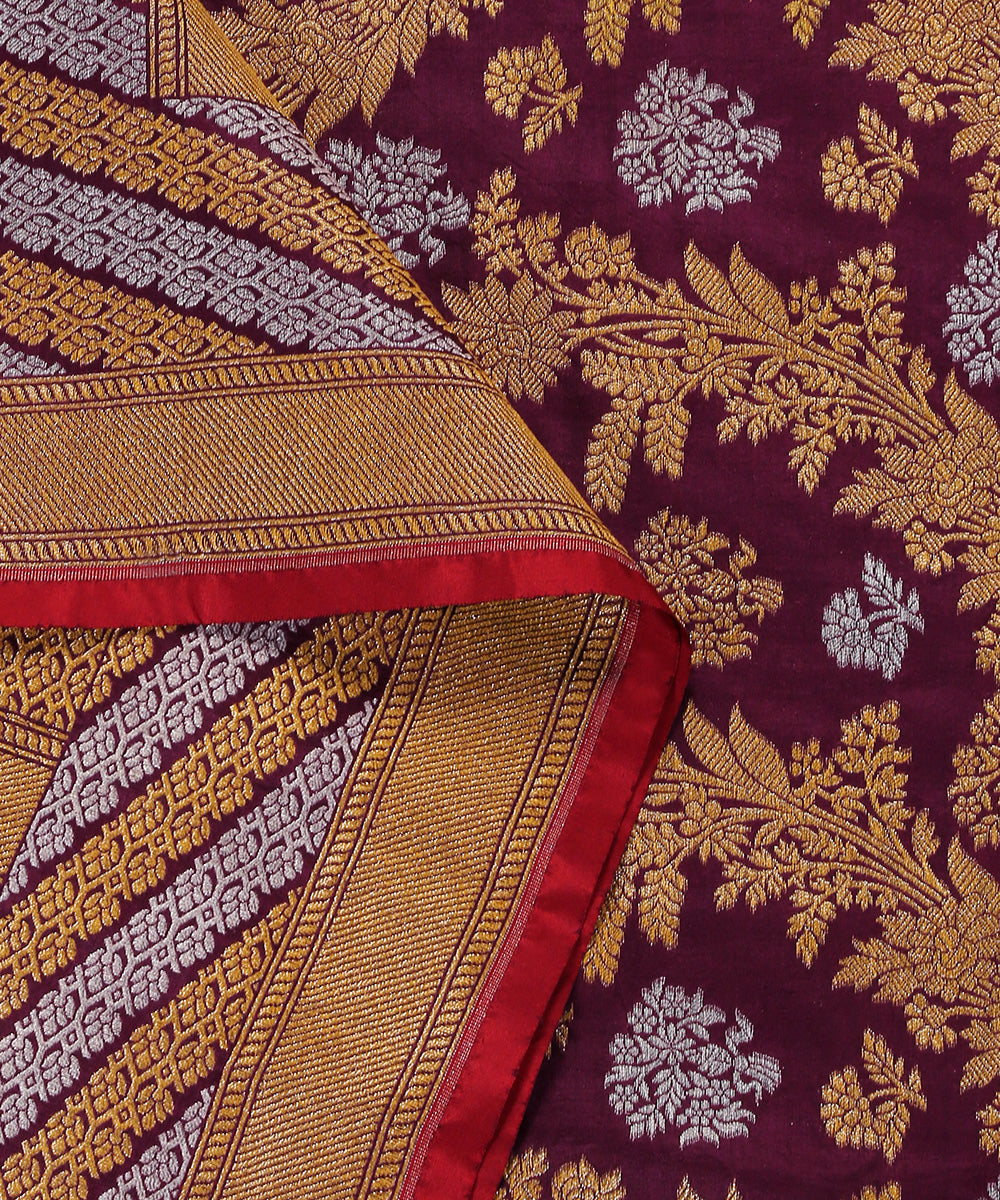 Handloom_Purple_Pure_Katan_Silk_Banarasi_Dupatta_With_Sona_Rupa_Jaal_WeaverStory_04