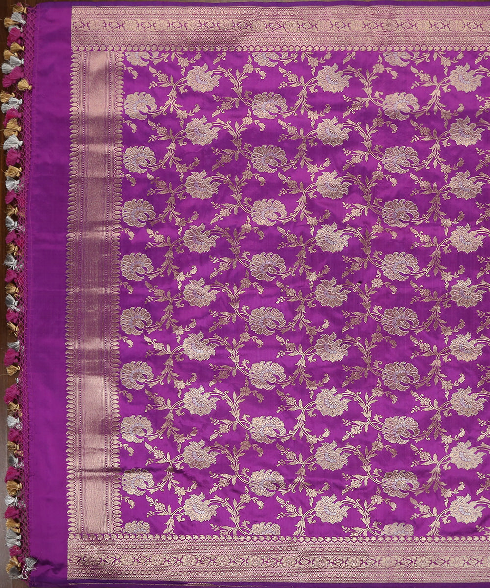 Handloom_Purple_Dual_Tone_Pure_Katan_Silk_Banarasi_Dupatta_With_Sona_Rupa_Jaal_WeaverStory_02